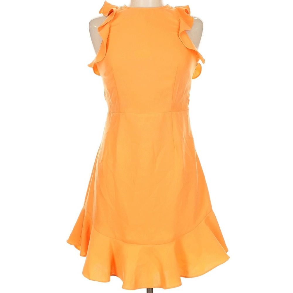 Likely Orange Ruffle Dress Size 4 Excellent Condition. Spring & Summer Classic